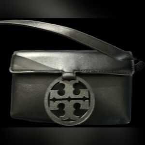 Black Leather Belt Bag